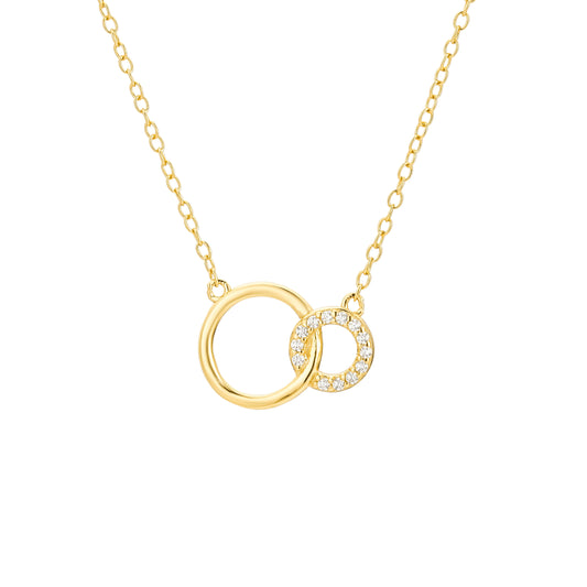 Double Ring Necklace