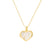 Heart Mother of Pearl Locket Necklace