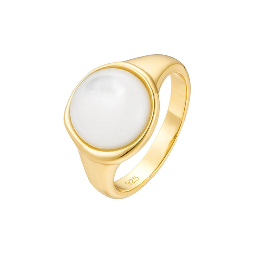 Mother of Pearl Statement Ring