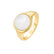 Mother of Pearl Statement Ring