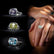 Royale - Gemstone Ring Sterling Silver 925 12x10mm Cushion Shaped Blue Topaz Lemon Quartz Amethyst Prasiolite Bezel Set 2.5mm Band