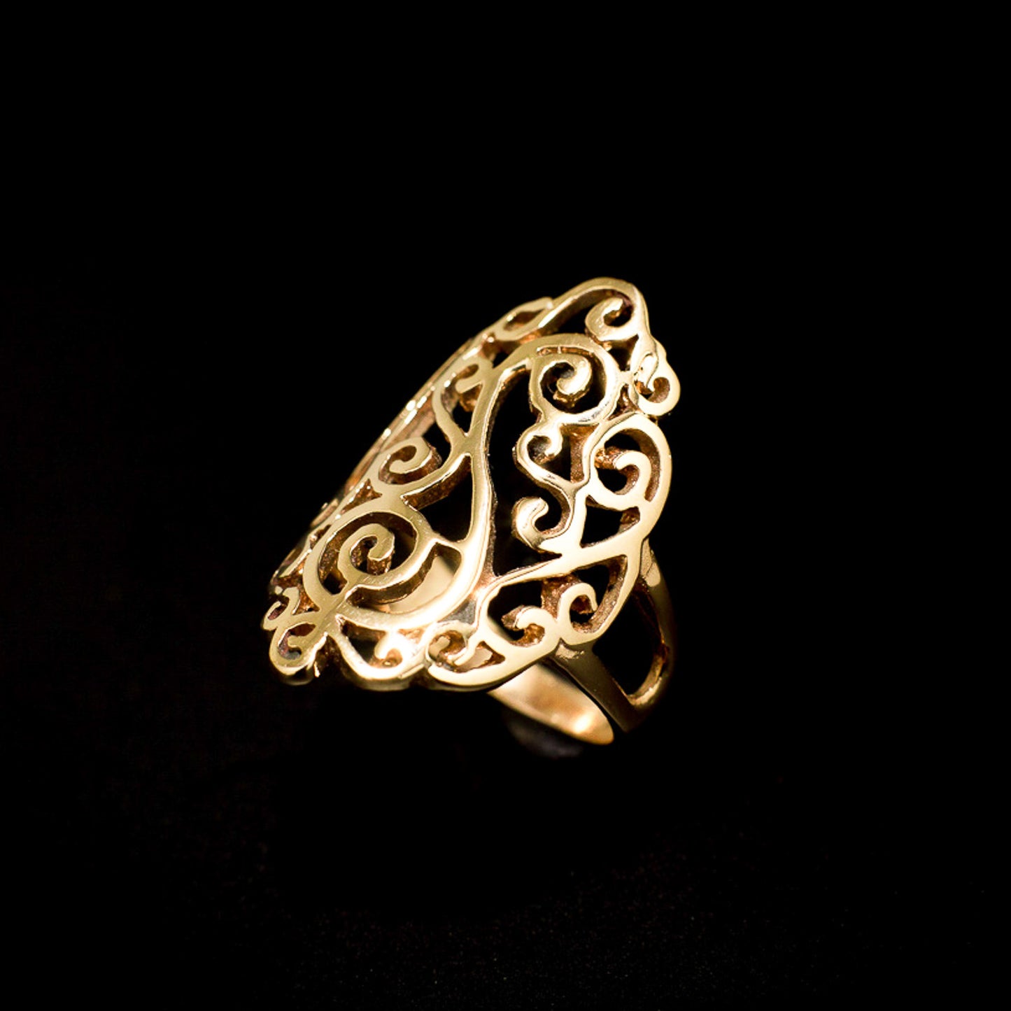 Filigree Gold Ring